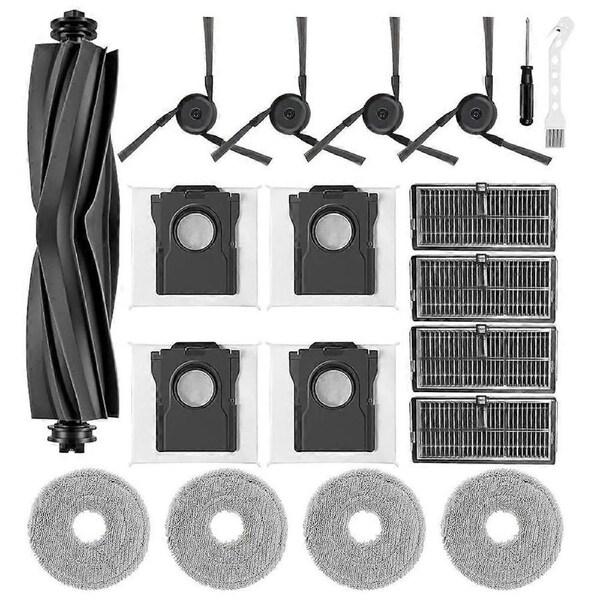 19Pcs Main Side Brush Filter Mop Dust Bag for Dreame L40 Ultra X40 Master& MOVA P10/P50 Pro Ultra Vacuum Accessories