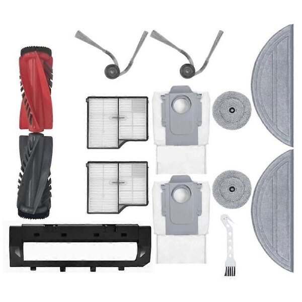 14Pcs Main Side Brush Hepa Filter Mop Pad Dust Bag for Roborock Saros 10 / S9 Maxv Ultra / G30 Vacuum Cleaner Parts