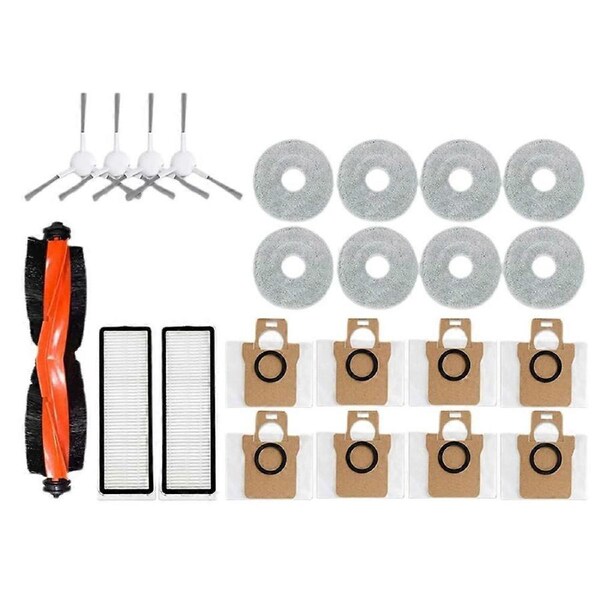 For Xiaomi Robot Vacuum X20+ / X20 Plus Parts Accessories Main Side Brush Hepa Filter Mop Cloth Dust Bag Replacement