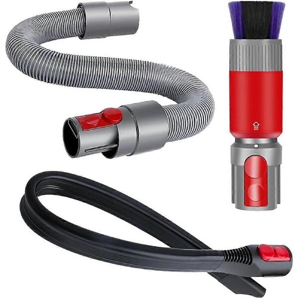 Crevice Tool Extension Hose+Dusting Brush for GEN5 G5 V15 V11 V10 V8 V7,Car Detailing,Dryer Vent,Delicate Surfaces