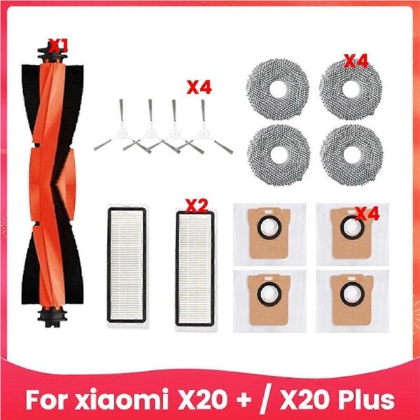 Dust Bag Mop Cloth Accessories Brush Hepa Filters Replacement Parts