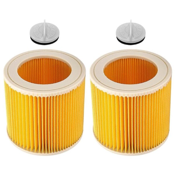 2 Pcs Cartridge Filter for Karcher Vacuum Cleaner WD3 Premium WD2 WD3 WD1 MV3 MV2 WD 3 P Extension Kit Against Fine Dust