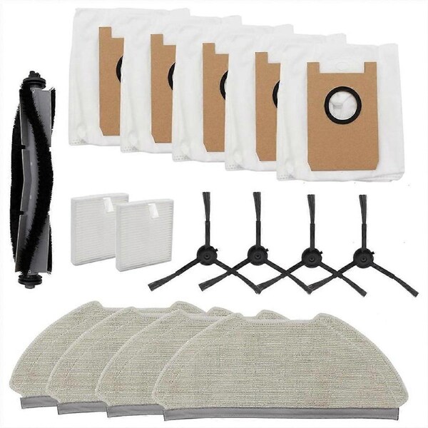 For AIRROBO T20 Robot Vacuum Cleaner Main Side Brushes Hepa Filters