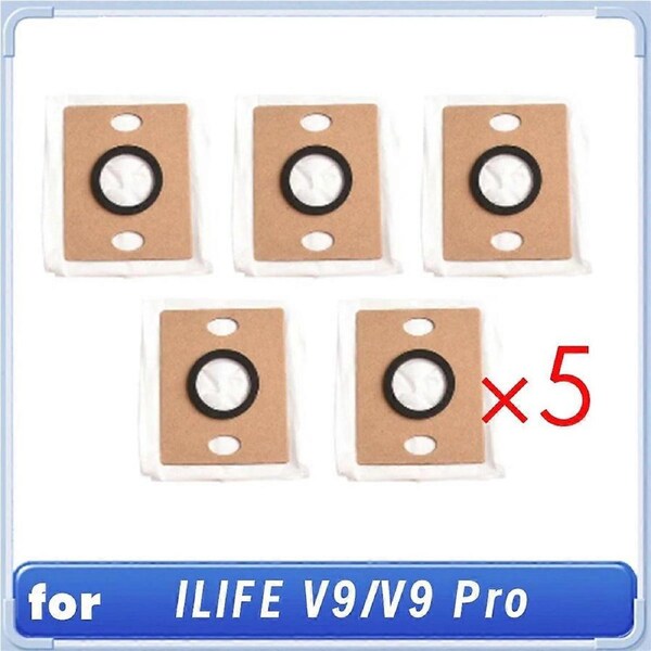 5PCS PX-F064 Dust Bag for ILIFE V9/V9 Pro Self Emptying Robot Vacuum