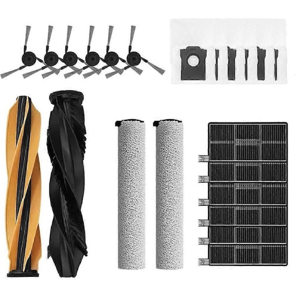 21PCS for Dreame Mova Z60 Pro / Z60 Ultra Vacuum Replacement Parts Main Side Brush Roller Mop Dust Bag HEPA Filter