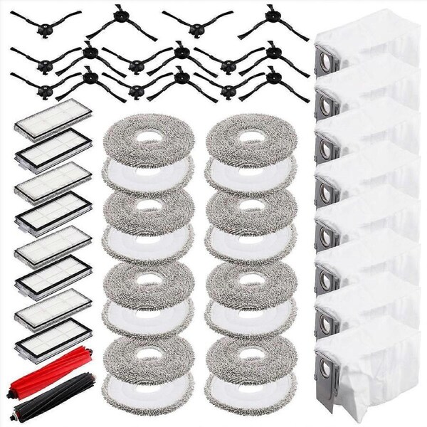 For Roborock V20 Main Side Brush Mop Cloth Hepa Filter Dust Bag