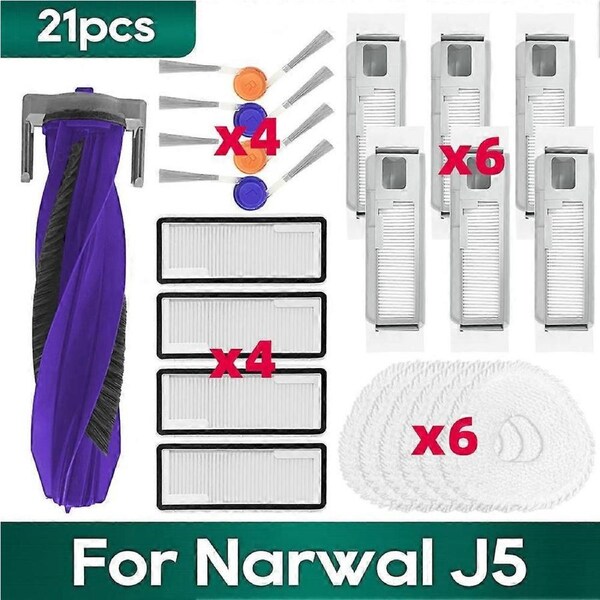 For Narwal J5 Accessories Brush Hepa Filter Spare Parts