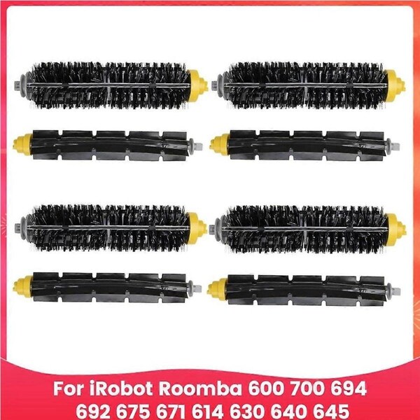 For IRobot Roomba Vacuum Cleaner Bristle & Flexible Beater Brush Kit