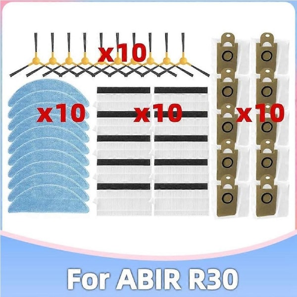 For ABIR R30 Robot Vacuum Cleaner Replacement Parts Accessories