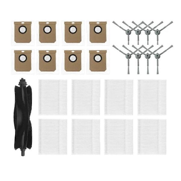 Compatible for Eufy L50 / L60 Main Side Brush HEPA Filter Dust Bags