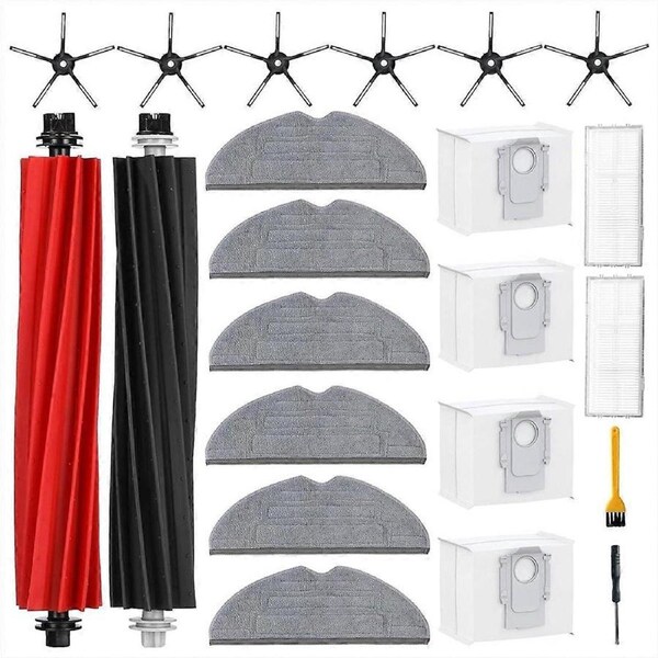 For Roborock S8 Pro Ultra Main Side Brush Filter Mop Cloth Dust Bags
