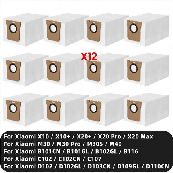Dust Bags for Xiaomi Robot Vacuum X10 X10+ X20+ X20 Pro X20 Max