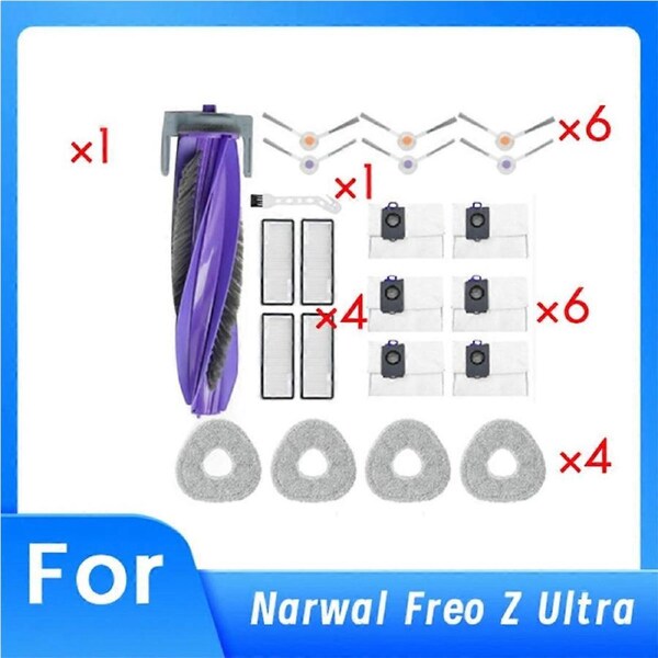 22 Pcs Replacement Parts for Narwal Freo Z Ultra Vacuum