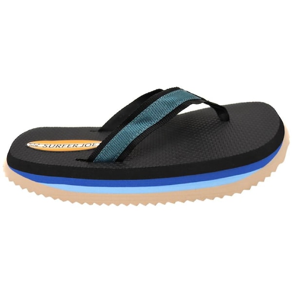 Surfer Joe Mens Comfortable Thongs Sandals Blue / 11-12 UK (12 inch)