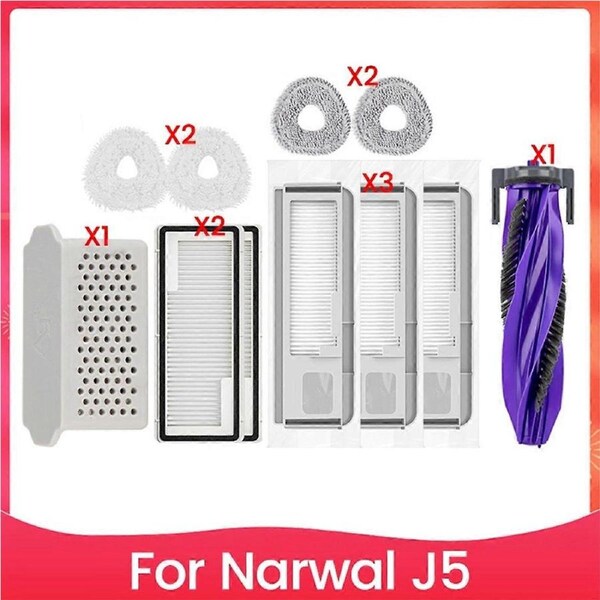 11PCS for Narwal J5 Sweeping and Mopping Robot Replacement Parts