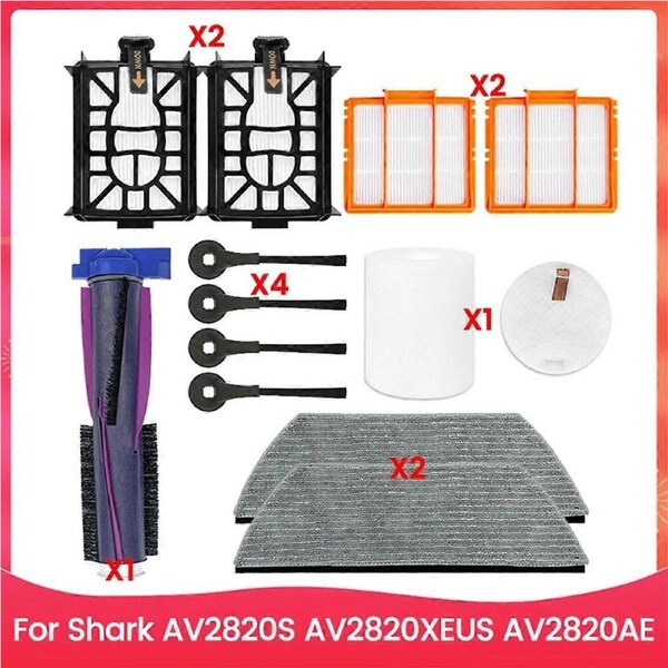 12PCS Brush Filter and Mop Pad Kit for Shark Vacuum Cleaner