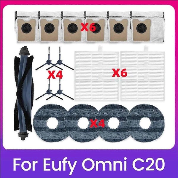 21PCS for Eufy Omni C20 Robot Vacuum Cleaner Parts Accessories