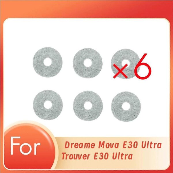 6 Pc for Dreame Mova E30 Ultra Robot Vacuum Cleaner Parts Replacement