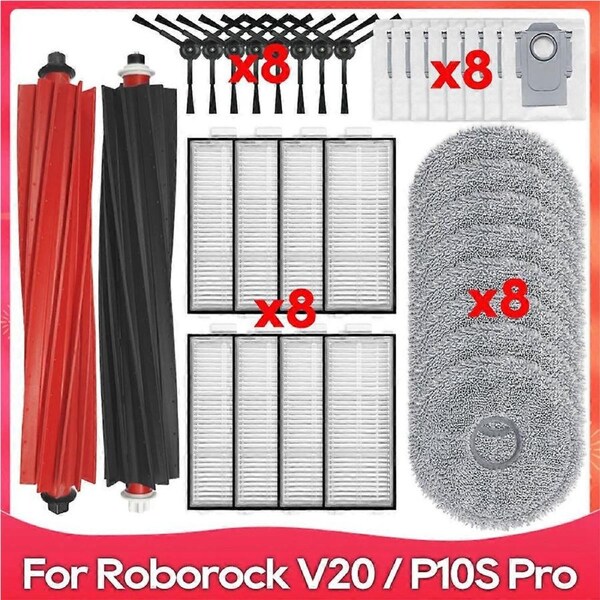 For Roborock Qrevo Master / Qrevo Slim Roller Side Brush Hepa Filter