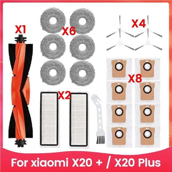 Dust Bag Mop Cloth Main Side Brush Hepa Filter for Xiaomi Robot