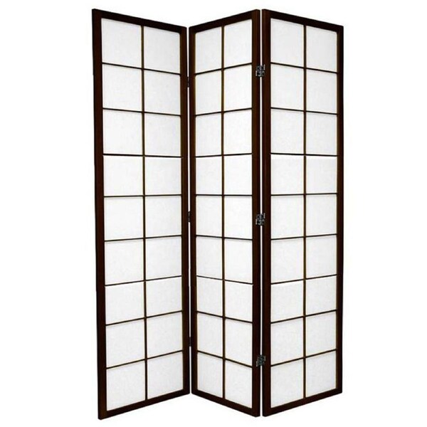 Zen Room Divider Screen Brown 3 Panel