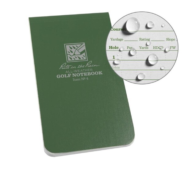 Rite In The Rain Perfect Bound Field Flex Golf Notebook - Green