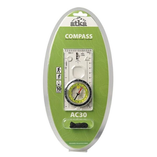 Atka AC30 Orienteering Compass Map Navigation Magnifier Baseplate Hiking Tool