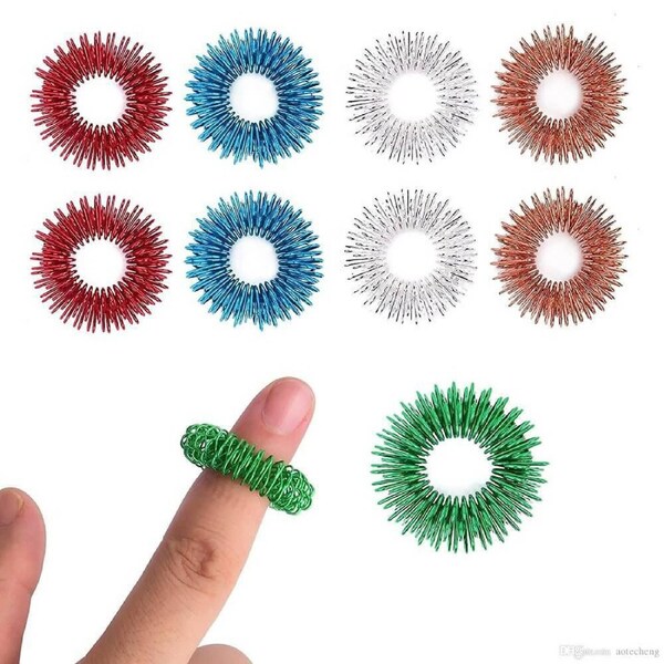 Acupressure Sensory Rings 5pk