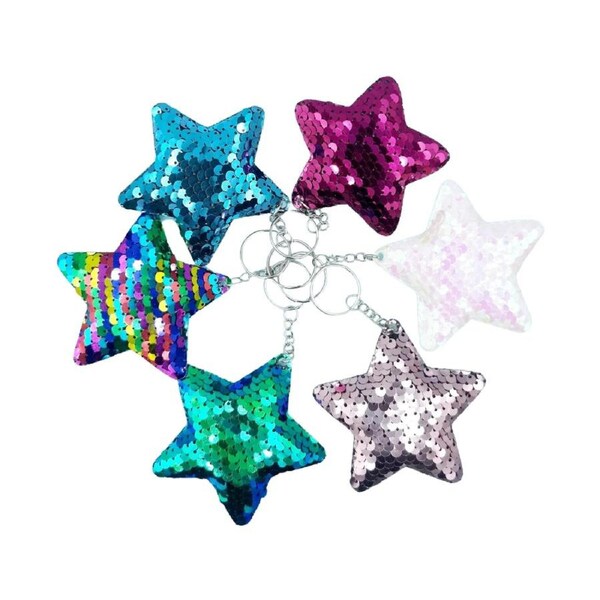 Sequin Star Keychain