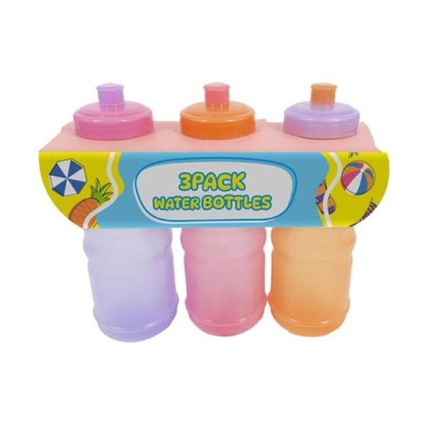 3pc Drink More H2O Kids Water/Drink Bottle Set Multicoloured 550mL