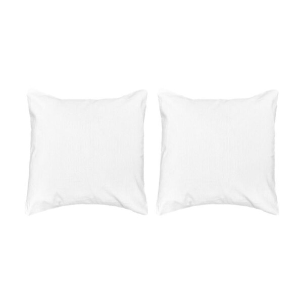 2PK Bambury Ogee Jacquard European Pillowcase White Home Bedding 65x65cm