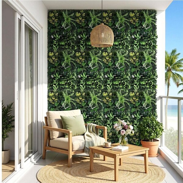 Gardeon 4PCS Artificial Plant Wall Panels 40X60CM Boxwood Panel Hedge Grass Backdrop Backyard