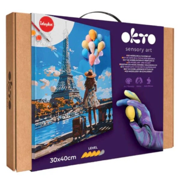 Okto Sensory Art 3D Modeling & Painting Kit Greetings from Paris