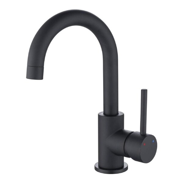 Estilo 35mm Basin Mixer - Matte Black - Side Lever - Water Efficient