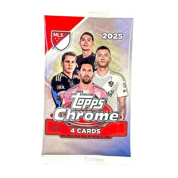 Topps Chrome MLS Major League Soccer 2025 Hobby Pack