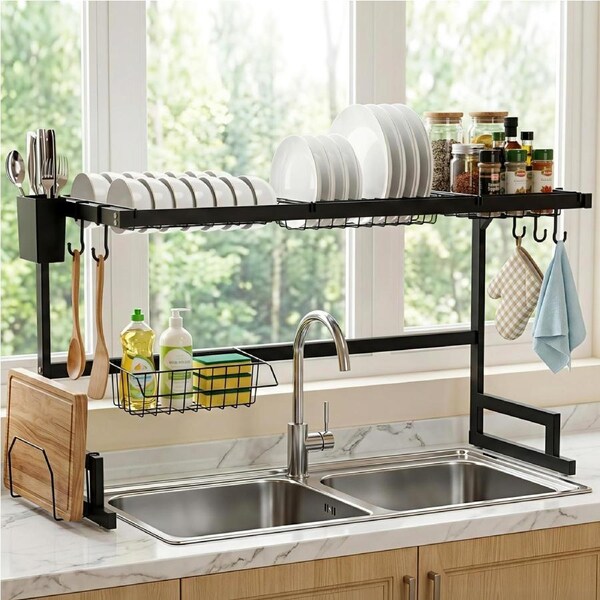 85cm Cefito Dish Drying Rack for Kitchen Storage Organisation Kitchen Sink Organiser Dish Drainer
