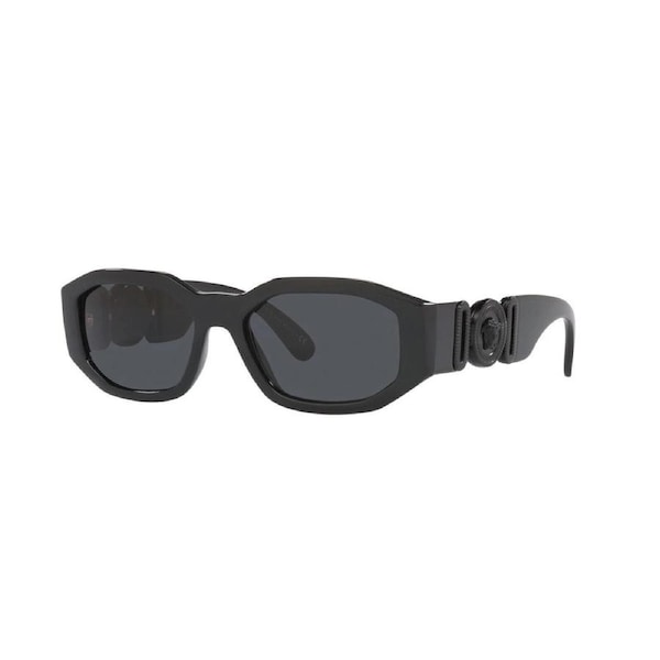 VERSACE VE4361 BIGGIE Medusa Black Grey Hexagonal Sunglasses 536087