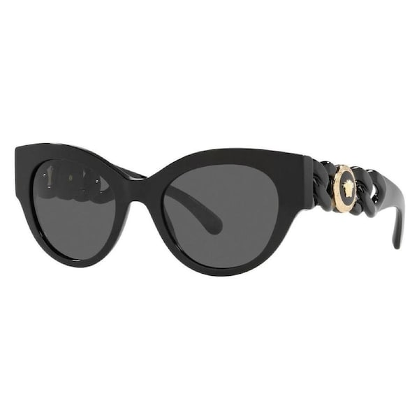 VERSACE Medusa Chain Phantos Black Women Designer Sunglasses VE 4408 GB1/87