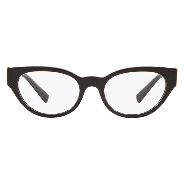Genuine VERSACE Black Gold Frame Cat Eye Women Eyeglasses VE 3282 GB1 53mm