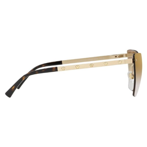 Versace Gold Rimless Metal Unisex Sunglasses VE 2190 1252/6E