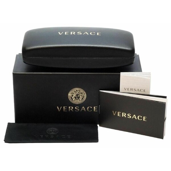 VERSACE Matte Gold Half Rim Metal Women Eyeglasses Frame VE1270 1410 54mm