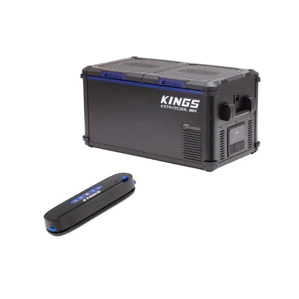 Kings 75L Stayzcool MKII Dual Zone Fridge/Freezer + Rechargeable Vacuum Sealer