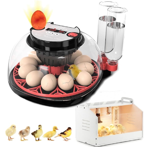 Advwin 12 Automatic Egg Incubator + Chicken Brooder Box