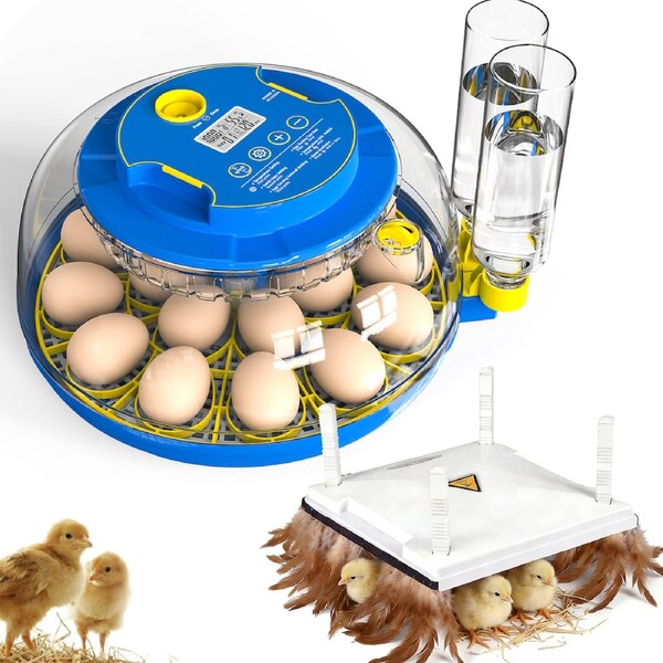 Advwin Automatic 18 Egg Incubator + Chicken Brooder Heating Plate