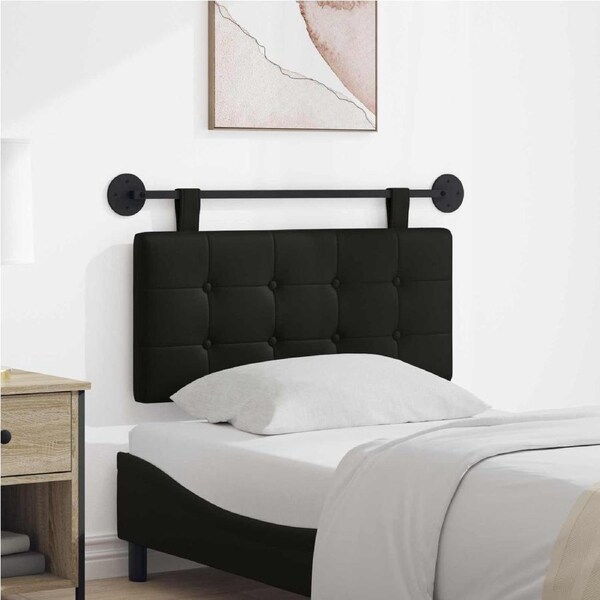 Hanging Headboard Black 100 x 55 x 5 cm Faux Leather vidaXL