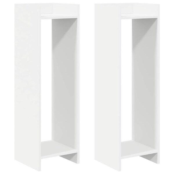Plant Stand 2 pcs White 30 x 30 x 100 cm Engineered Wood vidaXL