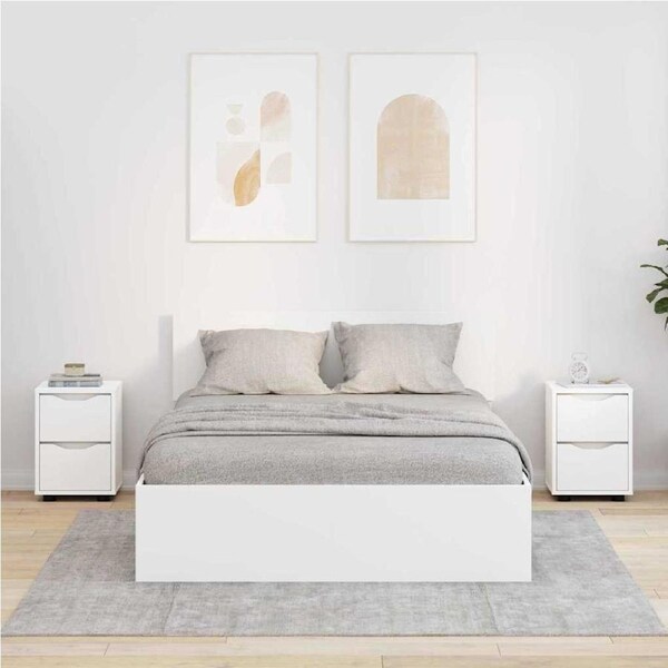 Bedside Tables 2 pcs White 30.5 x 30 x 43 cm Engineered Wood vidaXL