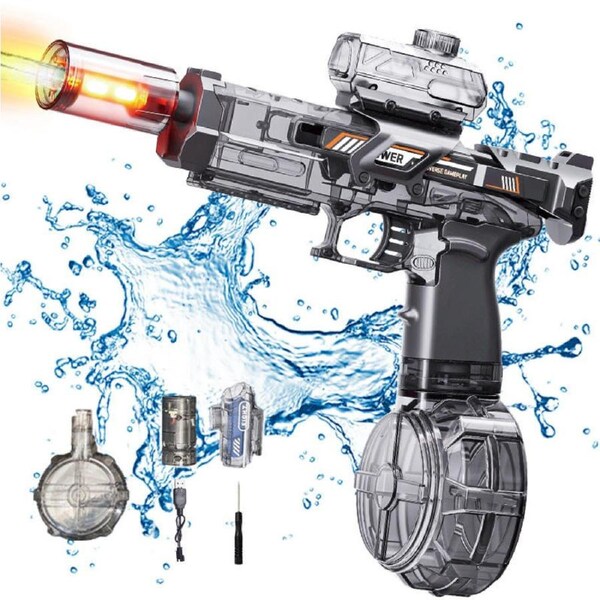 HOLALA Electric Water Gun with Light Up Auto Water Blaster