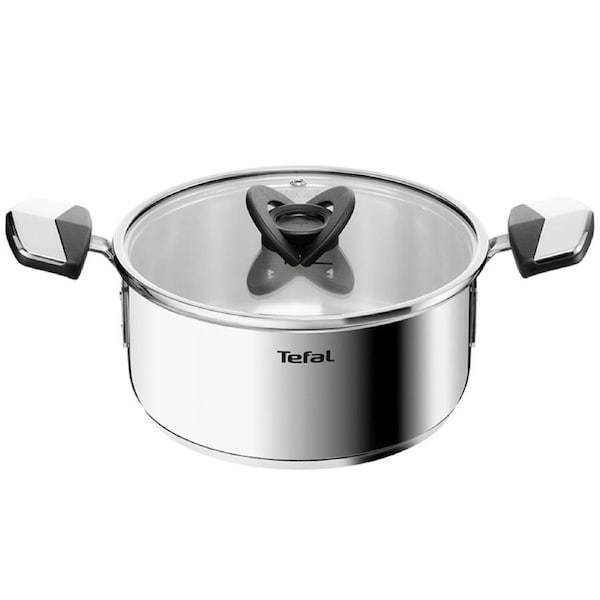 Tefal Space+ Emotion+ Induction 20cm Stainless Steel Induction Stewpot with Lid