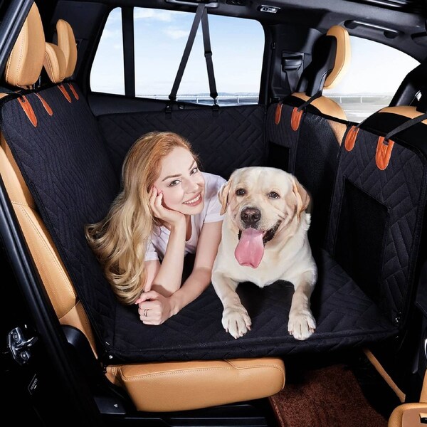 ACA 131x62cm Pet Car Seat Cover Hard Bottom NonSlip Protector Mat Waterproof Cat Dog Backseat